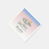 Letzten Toast auf der Piste Skifahren Winter BACH  Serviette (Ecke)