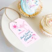 Letzten Toast rosa auf dem Küstenbachelorette Geschenkanhänger