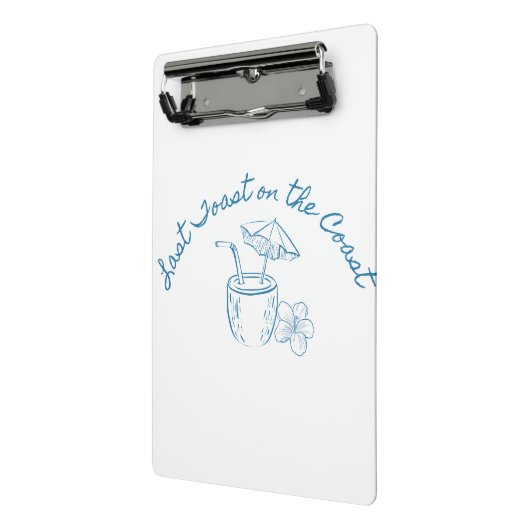 Letzten Toast über die Coast Junggeselinnen-Abschi Mini Klemmbrett (Gewinkelt2)