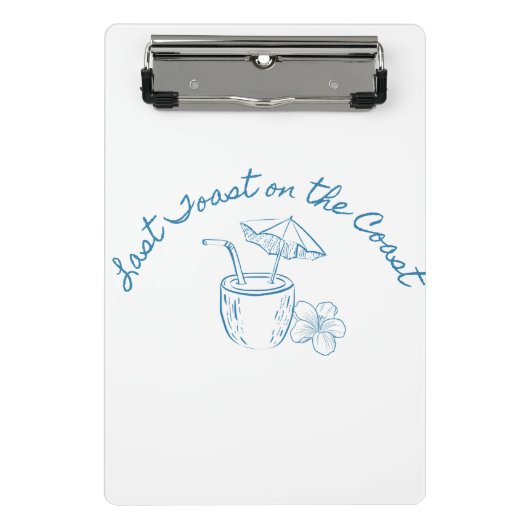 Letzten Toast über die Coast Junggeselinnen-Abschi Mini Klemmbrett (Vorderseite)