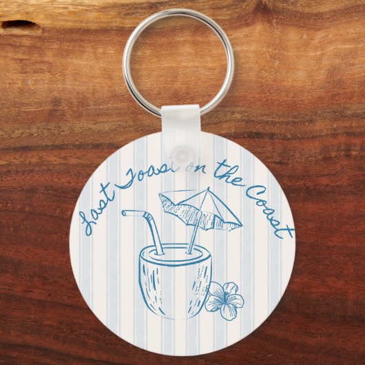 Letzten Toast über die Coast Junggeselinnen-Abschi Schlüsselanhänger (Vorderseite)