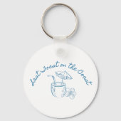 Letzten Toast über die Coast Junggeselinnen-Abschi Schlüsselanhänger (Rückseite)