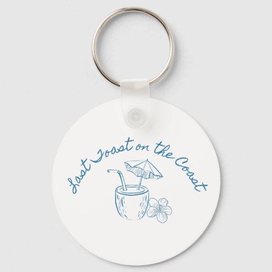 Letzten Toast über die Coast Junggeselinnen-Abschi Schlüsselanhänger (Rückseite)
