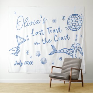 Letzten Toast vor der Küste, Beach Bacheloret Wandteppich