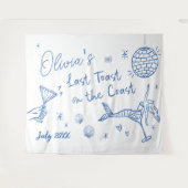 Letzten Toast vor der Küste, Beach Bacheloret Wandteppich (Vorderseite (Horizontal))