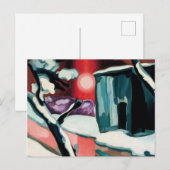 Letzter Abend des Jahres 1929 von Oscar Bluemner Postkarte (Vorne/Hinten)