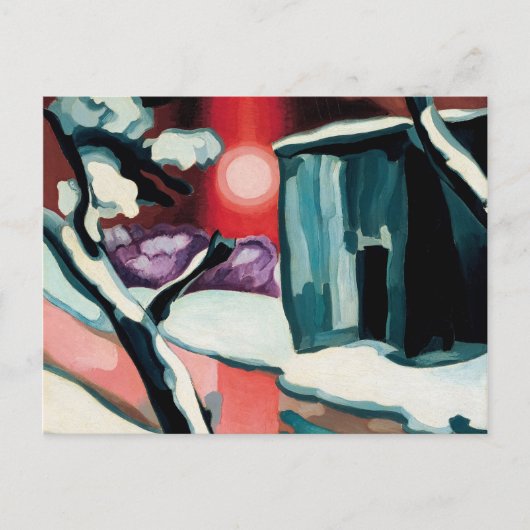 Letzter Abend des Jahres 1929 von Oscar Bluemner Postkarte (Vorderseite)