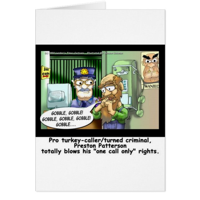 Letzter Aufruf 4 Trukeys Funny Cartoon Geschenke (Vorne)