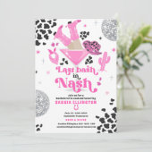 Letzter Bash am Nash Bachelorette Wochenende Einladung (Stehend Vorderseite)