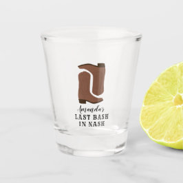 Letzter Bash in Nash Bachelorette Boots Schnapsglas