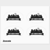 Letzter Bash in Nash Skyline Ovaler Aufkleber (Blatt)