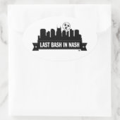 Letzter Bash in Nash Skyline Ovaler Aufkleber (Tasche)