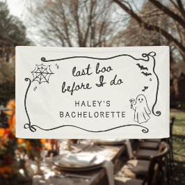 Letzter Boo, bevor ich quirky Halloween Bacheloret Banner