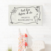 Letzter Boo, bevor ich quirky Halloween Bacheloret Banner (Insitu)