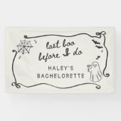 Letzter Boo, bevor ich quirky Halloween Bacheloret Banner (Horizontal)
