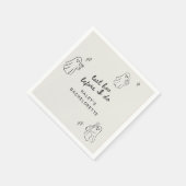 Letzter Boo, bevor ich quirky Halloween Bacheloret Serviette (Ecke)