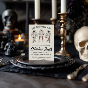 Letzter Boo, bevor ich tue! Halloween Bachelorette Einladung