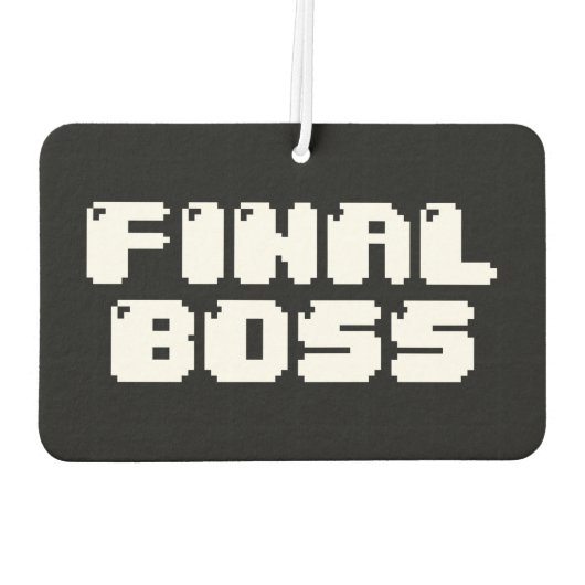 LETZTER BOSS AIR FRESHENER AUTOLUFTERFRISCHER (Rückseite)