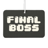 LETZTER BOSS AIR FRESHENER AUTOLUFTERFRISCHER (Vorderseite)