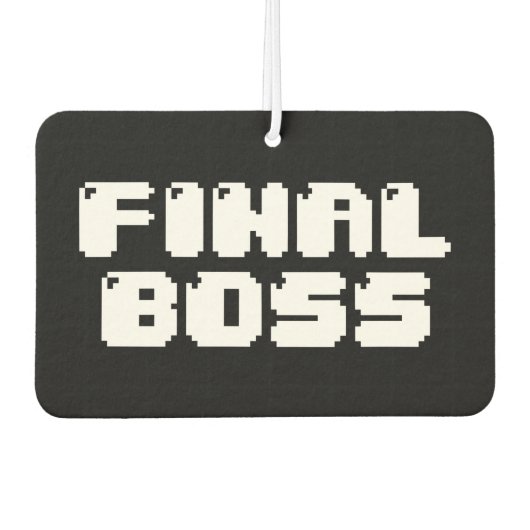 LETZTER BOSS AIR FRESHENER AUTOLUFTERFRISCHER (Vorderseite)