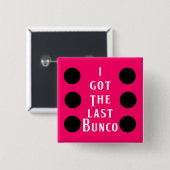 Letzter Bunco Punkt-Entwurf Button (Vorne & Hinten)