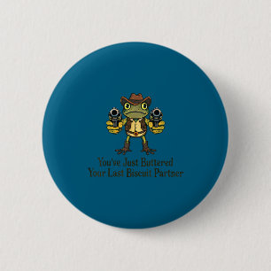 Letzter Buttermilch-Keks-Partner-Frosch-Cowboy Button