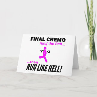 Letzter Chemo läuft wie die Hölle - Brustkrebs Karte