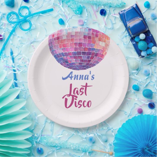Letzter Disco-Junggeselinnen-Abschied | Papiertell Pappteller (Party)