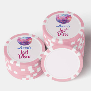 Letzter Disco-Junggeselinnen-Abschied Poker Chip