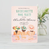 Letzter Flug vor dem Ring Bachelorette Bash Einladung (Stehend Vorderseite)