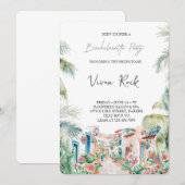 Letzter Flug vor dem Ring Bachelorette Bash Einladung (Vorne/Hinten)