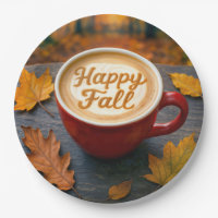 Letzter glücklicher Fall in einer roten Tasse mit