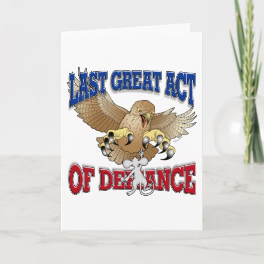 Letzter großer Akt des Widerstands Karte (Vorderseite)