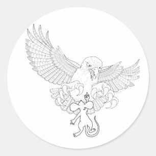 Letzter großer Akt des Widerstands Runder Aufkleber