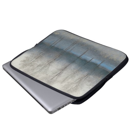 Letzter Herbsttag Laptopschutzhülle (Vorne Knopf)