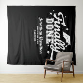 Letzter Hintergrund der Black Graduation Party Wandteppich (Beispiel (Horizontal))