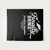Letzter Hintergrund der Black Graduation Party Wandteppich (Vorderseite (Horizontal))