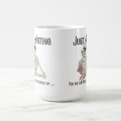 Letzter Hund zum Abholen Kaffeetasse (Mittel)