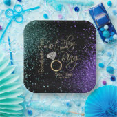 Letzter Junggeselinnen-Abschied - Aquamarin und Li Pappteller (Party)