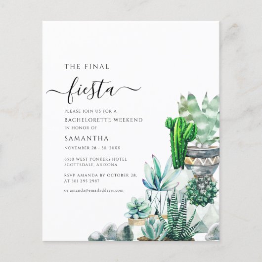 Letzter Junggeselinnen-Abschied des Fiesta-Haushal (Vorderseite)