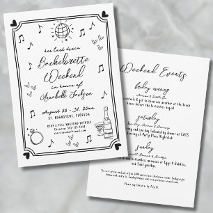 Letzter Junggeselinnen-Abschied für die Diskothek Einladung