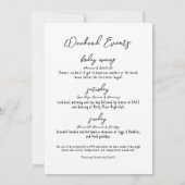 Letzter Junggeselinnen-Abschied für die Diskothek Einladung (Rückseite)