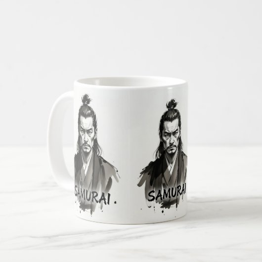 Letzter kämpfender Samurai Kaffeetasse (Vorderseite Links)