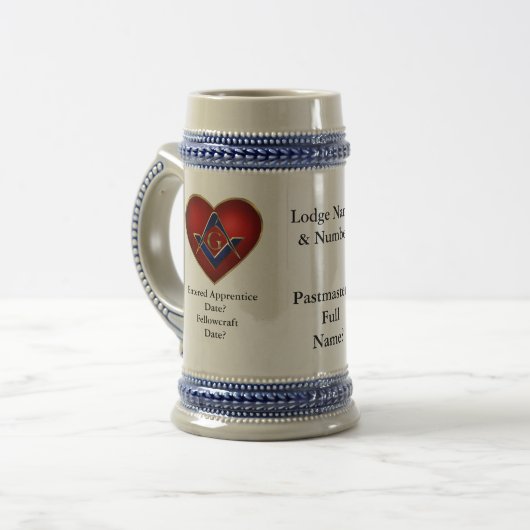 Letzter Meister Commerative Stein Bierglas (Vorderseite Links)