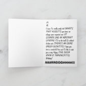 Letzter Platz Karte (Innenseite)