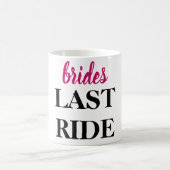 Letzter Ritt der Braut Country Bachelorette Kaffeetasse (Mittel)