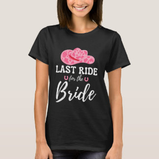 Letzter Ritt für die Braut Western Cowgirl Jungges T-Shirt