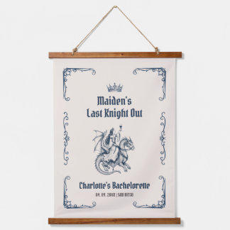 Letzter Ritter Abschied Junggesellinnenparty im Mi Wandteppich Mit Holzrahmen