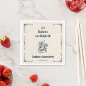 Letzter Ritter beim Junggesellinnenabschied im Mit Serviette (Beispiel)