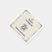 Letzter Ritter beim Junggesellinnenabschied im Mit Serviette (Ecke)